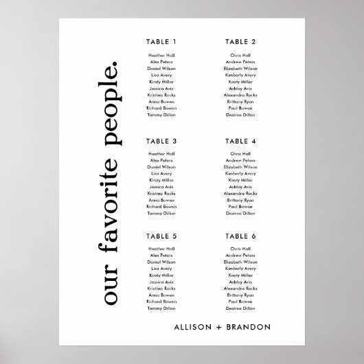 Signaal 6 Tabellen voor kleine weddenschappen Poster (Voorkant)