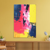Signaal door de breuk canvas afdruk (Insitu (Woonkamer))