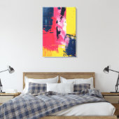 Signaal door de breuk canvas afdruk (Insitu (Slaapkamer))