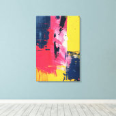 Signaal door de breuk canvas afdruk (Insitu (Houten vloer))