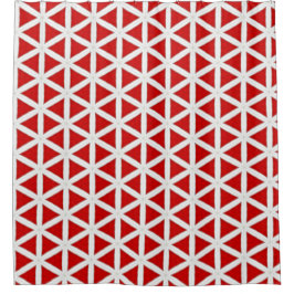Signaal Flux – Rood & Wit Modern Design Douchegordijn
