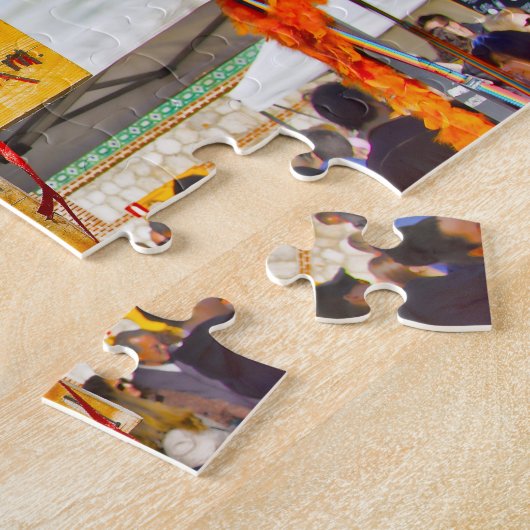 Signaal in Madrid. Legpuzzel (Zijkant)