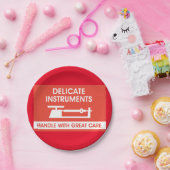 Signaal met snelle instrumenten papieren bordje (Feest)