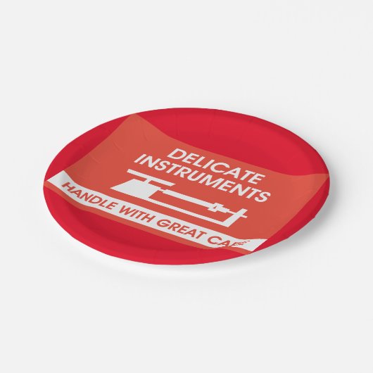 Signaal met snelle instrumenten papieren bordje (Gekanteld)