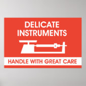 Signaal met snelle instrumenten poster (Voorkant)