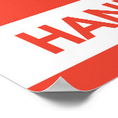 Signaal met snelle instrumenten poster (Hoek)