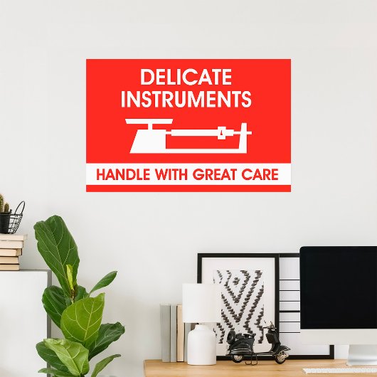 Signaal met snelle instrumenten poster