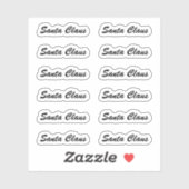 Signaal penseelscript Kiss-Cut Santa Claus Sticker (Vel)