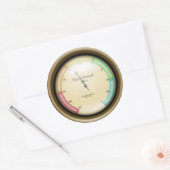 Signaal Sterkte meter Steampunk machine Leeftijd Ronde Sticker (Envelop)