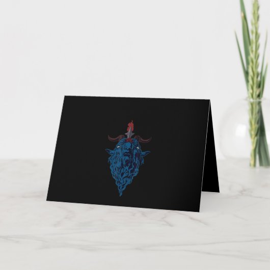 Signaal van Baphometgeit van Mendes Satan Dark Got Kaart (Voorkant)