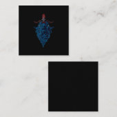 Signaal van Baphometgeit van Mendes Satan Dark Got Vierkante Visitekaartje (Voorkant / Achterkant)