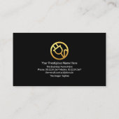 Signaal van de lichtgevende elektrische ladingsele visitekaartje (Achterkant)