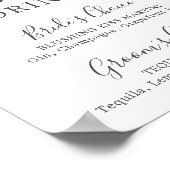 Signaal van de Signature Drinken Emerald Greenery Poster (Hoek)