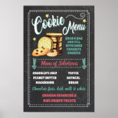 Signaal van het Menu van de Koekbalk Poster (Voorkant)