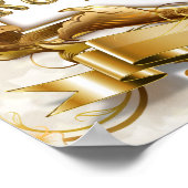 Signaal van Royal Sweets-White en Gold Party Poster (Hoek)