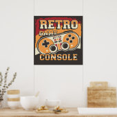 Signaal videospelconsole Retro Poster (Keuken)