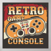 Signaal videospelconsole Retro Poster (Voorkant)