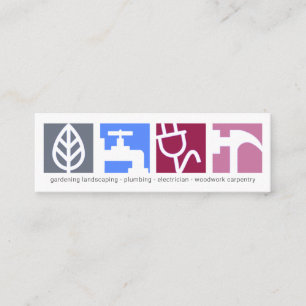 Signaal voor grote constructieservices mini visitekaartje