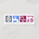 Signaal voor grote constructieservices mini visitekaartje (Voorkant)