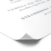 Signaal voor midzomerweddenschap Cocktail-menu Poster (Hoek)