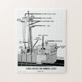 Signaalapparaten en draaiende lampjes legpuzzel