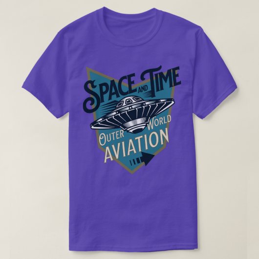 Signaalbas voor de "Space and Time"-vliegende suce T-shirt (Design voorkant)