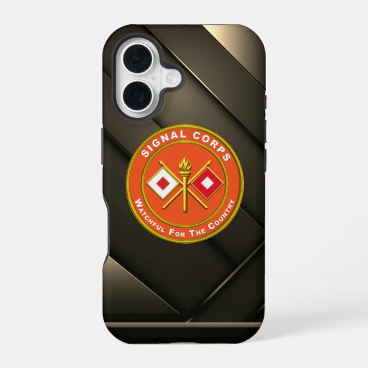 Signaalcorps iPhone 16 Hoesje (Achterkant)