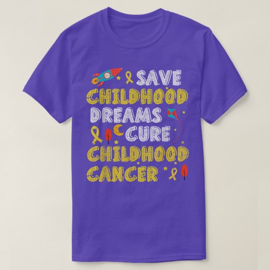 Signaaldoel voor kinderkanker t-shirt (Design voorkant)