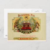 signaaldoos Etiket BINDEND STROPDAS (15) Briefkaart (Voorkant / Achterkant)