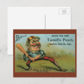  signaaletiket, sporthonkbal Tansill Punch Briefkaart (Voorkant / Achterkant)