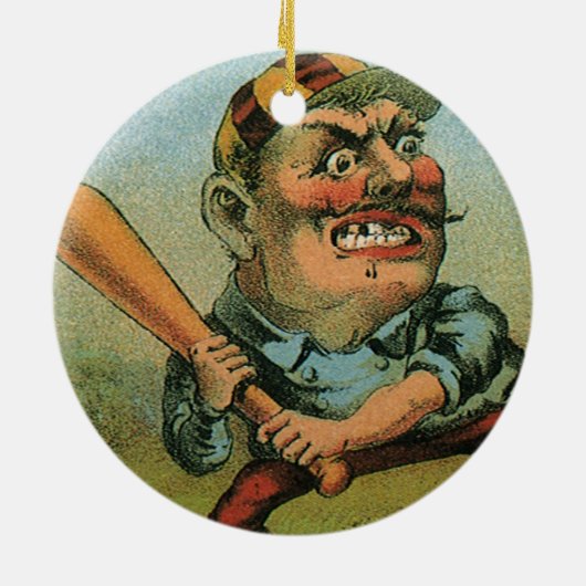  signaaletiket, sporthonkbal Tansill Punch Keramisch Ornament (Achterkant)