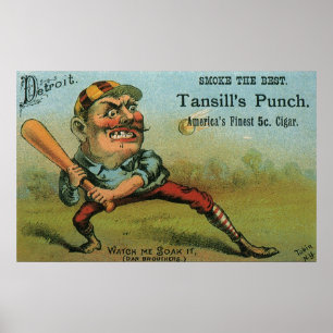 signaaletiket, sporthonkbal Tansill Punch Poster