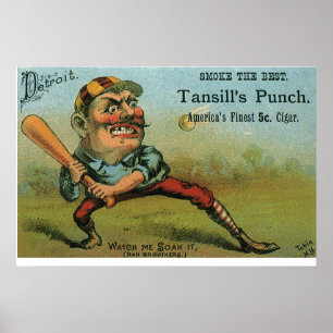 signaaletiket, sporthonkbal Tansill Punch Poster
