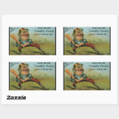 signaaletiket, sporthonkbal Tansill Punch Rechthoekige Sticker (Vel)