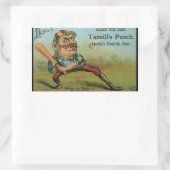 signaaletiket, sporthonkbal Tansill Punch Rechthoekige Sticker (Tas)