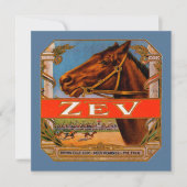  signaaletiket, Zev Race Horses Brown Colt (Voorkant)