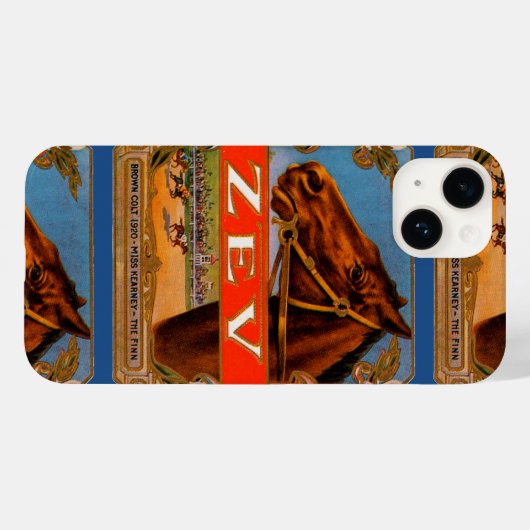  signaaletiket, Zev Race Horses Brown Colt Case-Mate iPhone Case (Achterkant (horizontaal))