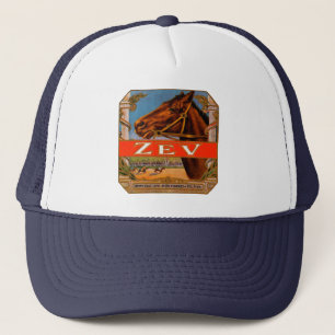 signaaletiket, Zev Race Horses Brown Colt Trucker Pet