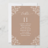 Signaalkaart van de Elegant Taupe Wedding Seding C Kaart (Voorkant)
