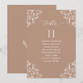 Signaalkaart van de Elegant Taupe Wedding Seding C Kaart (Voorkant / Achterkant)