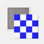 Signaalletter N van het nautische vlaggenalfabet ( Magneet (Voorkant / Achterkant)