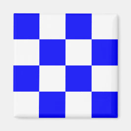 Signaalletter N van het nautische vlaggenalfabet ( Magneet