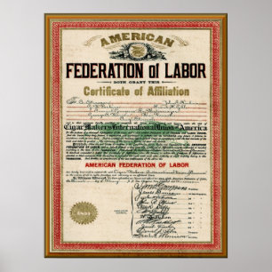 signaalmakers AFL Handvest van de Unie Poster