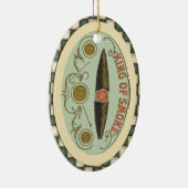  signaalplaat koning van rooktabak keramisch ornament (Rechts)