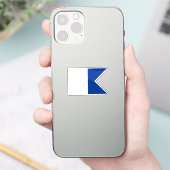 Signaalvlag Alpha Sticker (Telefoon)