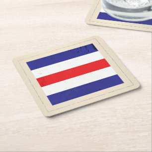 Signaalvlag (Nautical Letter "C") Kartonnen Onderzetters