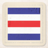 Signaalvlag (Nautical Letter "C") Kartonnen Onderzetters (Voorkant)