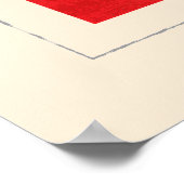 Signaalvlag (Nautical Letter "E") Poster (Hoek)