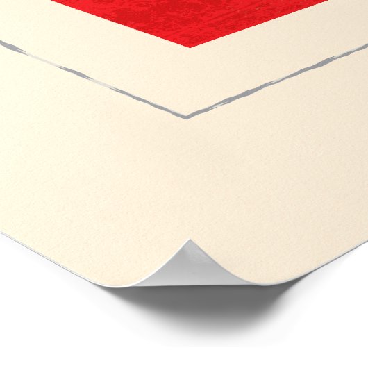 Signaalvlag (Nautical Letter "E") Poster (Hoek)