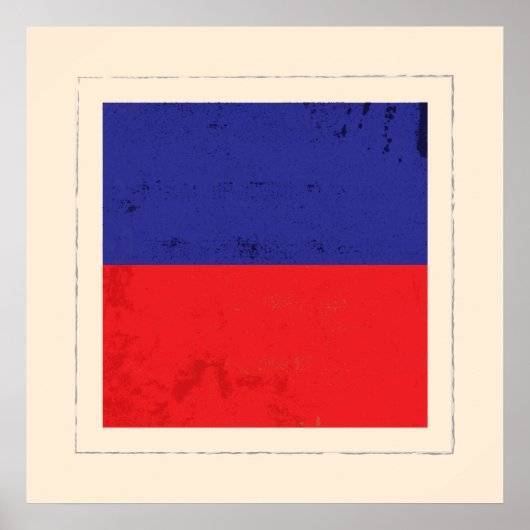 Signaalvlag (Nautical Letter "E") Poster (Voorkant)